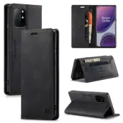 AUTSPACE OnePlus 8T Wallet Fodral KonstLäder - Svart