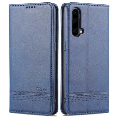 AZNS Flip Plånboksfodral Konstläder - Blå för OnePlus Nord CE 5G