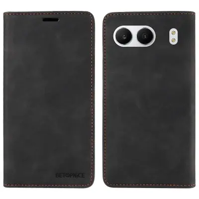 BETOPNICE 003 för OnePlus Nord 4 Plånboksfodral i Konstläder - Svart