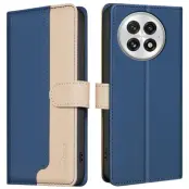 BINFEN COLOR BF33 för OnePlus 13 Plånboksfodral Konstläder - Blå