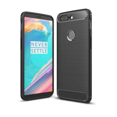 Carbon Brushed Mobilskal till OnePlus 5T - Svart