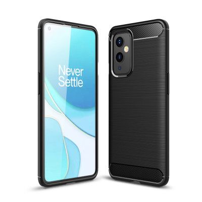 Carbon Fiber Mobilskal till Oneplus 9 - Svart