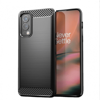 Carbon Fiber Mobilskal till Oneplus Nord 2 5G - Blå