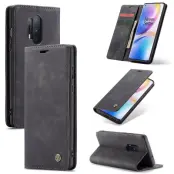 CASEME Series Plånboksfodral Konstläder för OnePlus 8 Pro - Svart