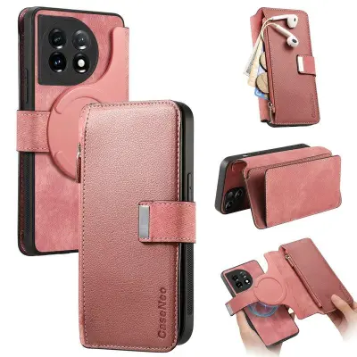CASENEO OnePlus 11 5G Plånboksfodral MW-02 Konstläder - Rosa