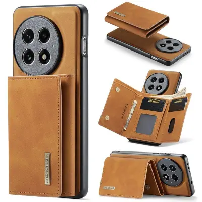 DG.MING M1 Series OnePlus 13 Skal med Ställning och Plånbok - Brun