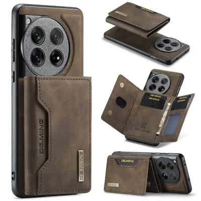 DG.MING M2 Series OnePlus 12 5G Kickstand Skal - Coffee