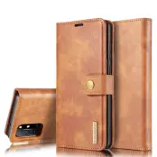 DG.MING Wallet Split Leather Cover OnePlus 8T Fodral Brun