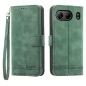 DIERFENG DF-03 Plånboksfodral för OnePlus Nord 4 Konstläder - Grön