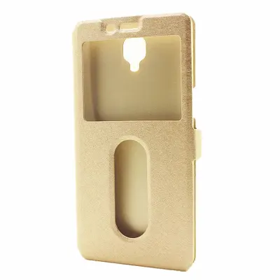 Dual View Mobilfodral till Oneplus 3 - Guld