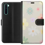 Plånboksfodral till OnePlus Nord med fejdande blommor
