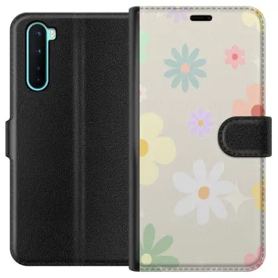 Plånboksfodral till OnePlus Nord med fejdande blommor