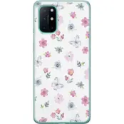 Mobilskal till OnePlus 8T med Blommor och fjärillar