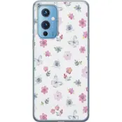 Mobilskal till OnePlus 9 med Blommor och fjärillar