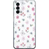 Mobilskal till OnePlus Nord N200 5G med Blommor och fjärillar