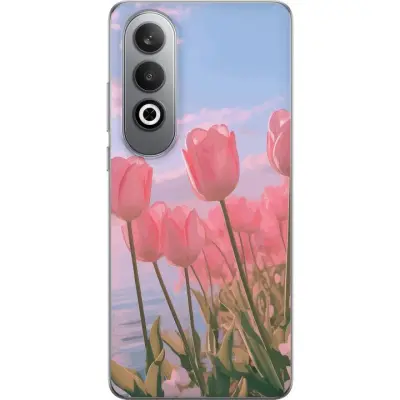 Mobilskal till OnePlus Nord CE4 med Rosa Tulpaner