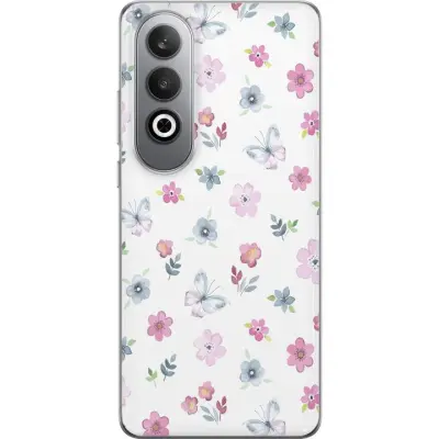 Mobilskal till OnePlus Nord CE4 med Blommor och fjärillar