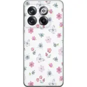 Mobilskal till OnePlus 10T med Blommor och fjärillar