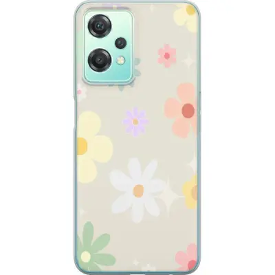 Mobilskal till OnePlus Nord CE 2 Lite 5G med fejdande blommor