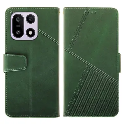 IDEWEI OnePlus 15 5G Plånboksfodral Calf Texture Konstläder - Grön