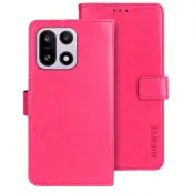 IDEWEI OnePlus 15 5G Plånboksfodral Crazy Horse Konstläder - Rosa (Ros)