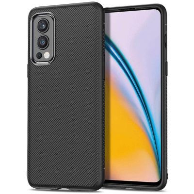 Jazz Twill Texture mobilskal till Oneplus Nord 2 5G - Svart