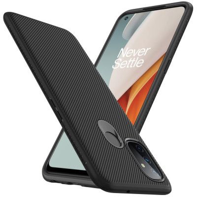 Jazz Twill Texture Skal OnePlus Nord N100 - Svart