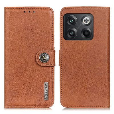 KHAZNEH OnePlus 10T 5G Plånboksfodral PU Läder - Brun