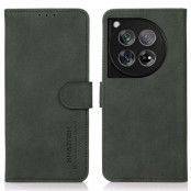 KHAZNEH OnePlus 12 5G Plånboksfodral Läder - Grön