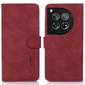 KHAZNEH OnePlus 12 5G Plånboksfodral Läder - Röd