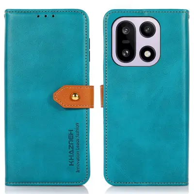 KHAZNEH OnePlus 15 5G Plånboksfodral Flip Läder Stativ (Blå)