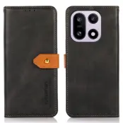 KHAZNEH OnePlus 15 5G Plånboksfodral Flip Läder Stativ (Svart)