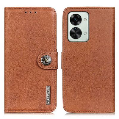 KHAZNEH OnePlus Nord 2T 5G Plånboksfodral Shockproof - Brun