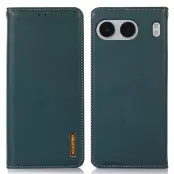 KHAZNEH OnePlus Nord 4 Plånboksfodral Äkta Läder - Grön