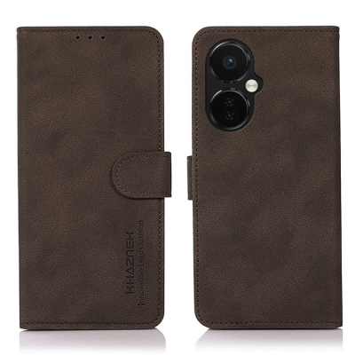 KhAZNEH OnePlus Nord CE 3 Lite Plånboksfodral Textured Flip - Brun