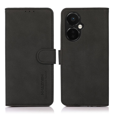 KhAZNEH OnePlus Nord CE 3 Lite Plånboksfodral Textured Flip - Svart