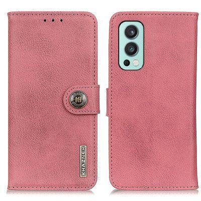 KHAZNEH Plånboksfodral OnePlus Nord 2 5G - Rosa