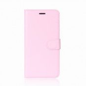 Litchi Plånboksfodral OnePlus 5T - Rosa