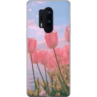 Mobilskal till OnePlus 8 Pro med Rosa Tulpaner