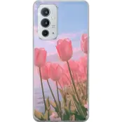 Mobilskal till OnePlus 9RT 5G med Rosa Tulpaner