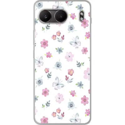 Mobilskal till OnePlus Nord 4 med Blommor och fjärillar