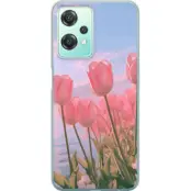 Mobilskal till OnePlus Nord CE 2 Lite 5G med Rosa Tulpaner