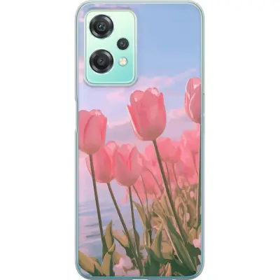 Mobilskal till OnePlus Nord CE 2 Lite 5G med Rosa Tulpaner
