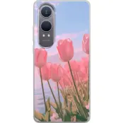 Mobilskal till OnePlus Nord CE4 Lite med Rosa Tulpaner