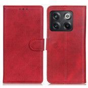 OnePlus 10T 5G Plånboksfodral Flip Folio - Röd