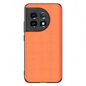 OnePlus 11 5G Mobilskal Carbon Fiber PU-Läder - Orange