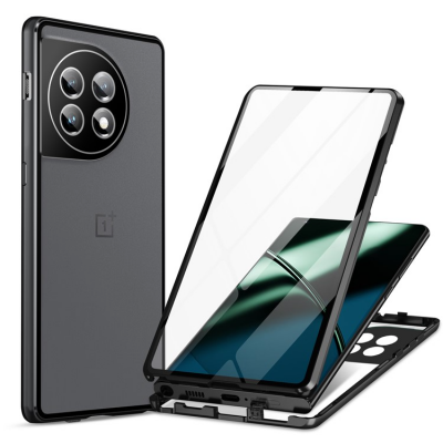 OnePlus 11 5G Mobilskal Magnetic Metal Frame - Svart