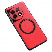 OnePlus 11 5G Mobilskal Magsafe PU-Läder - Röd