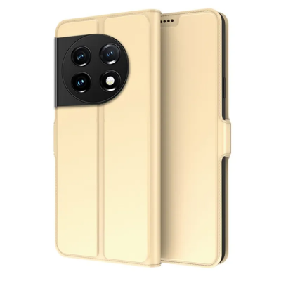 OnePlus 11 5G Plånboksfodral Flip Folio Kickstand - Guld