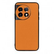 OnePlus 11 Mobilskal Äkta Läder Coated TPU - Orange